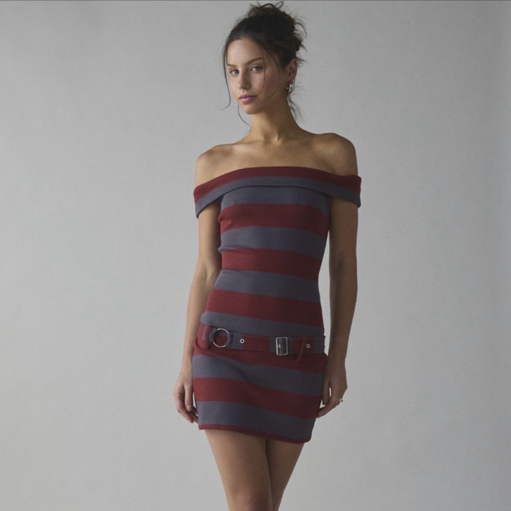 NWT The Ragged Priest mini off shoulder dress
